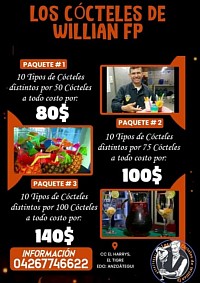 Coctelería, Mesoneros y Parrilleros